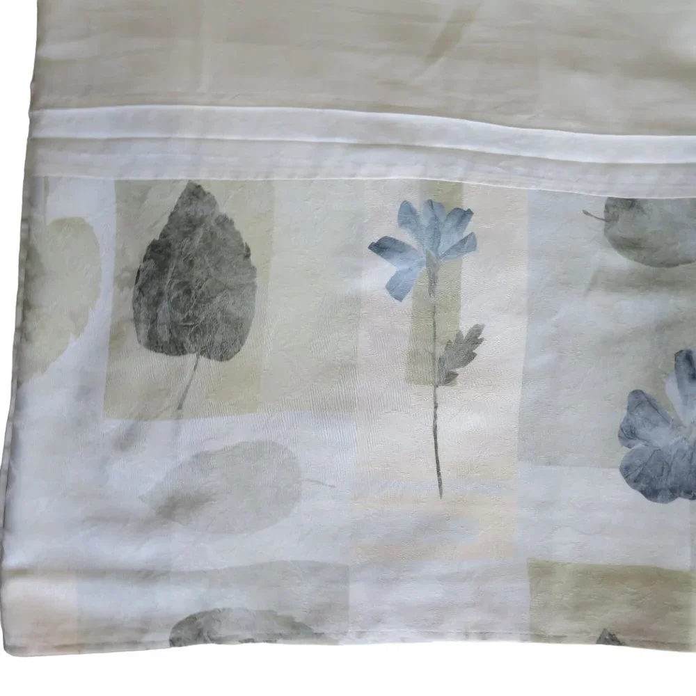 Vintage Croscill Cal King Bed Skirt Multicolor Spa Leaf 14